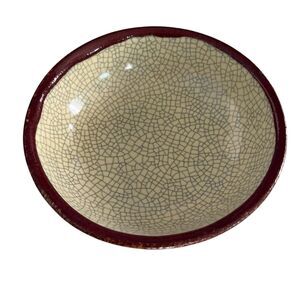 Pier 1 Crackle Collection Stoneware  Bowl 7”